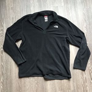 ✨The North Face Black Quarter Zip Fleece Sz L✨